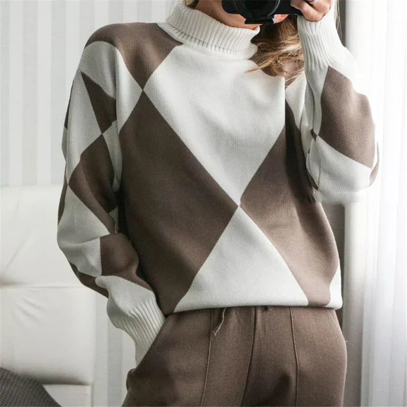Ava Ensemble Femme – Ensemble Tricoté Élégant & Confortable au Style Moderne