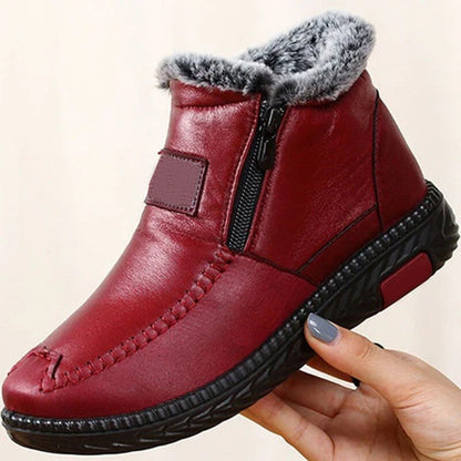 Angela Bottes Hiver Femme – Doublure en Fourrure, Isolation Thermique & Semelle Antidérapante