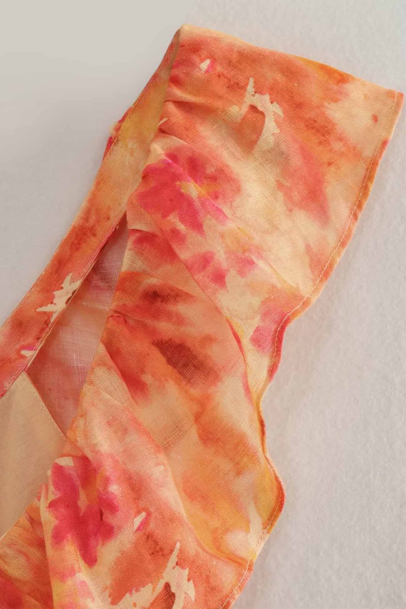 Robe Longue Femme Amara – Robe d’Été Sans Manches avec Bretelles à Volants & Élégant Col en V