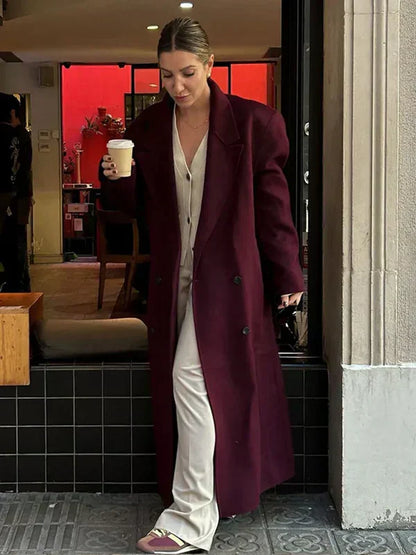 Vivian Women's Wool Coat – Elegant and Warm with Timeless Winter Style
