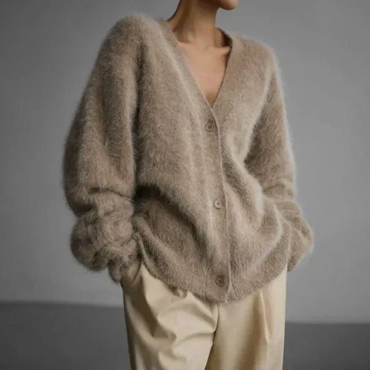 Ella Pull en Cachemire Femme – Cardigan Ample Élégant & Confort Doux Intemporel