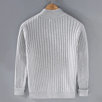 Drake Cardigan Homme – Gilet Zippé Moderne en Maille Douce au Style Intemporel
