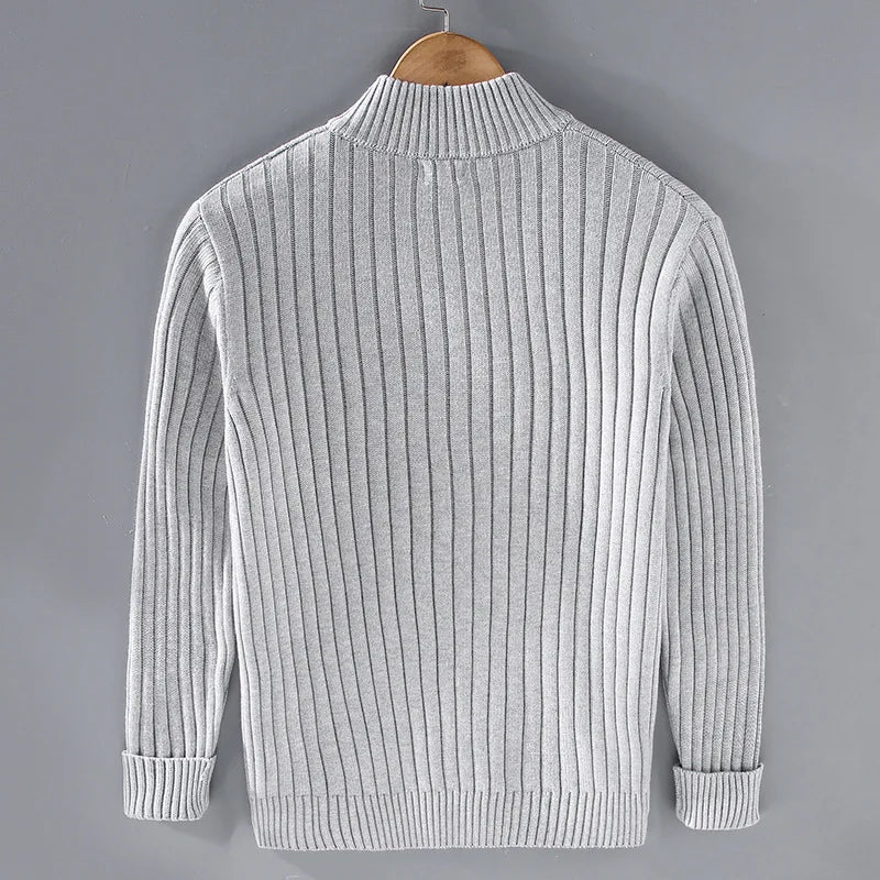Drake Cardigan for Men – Modern Zip-Up Sweater in Soft Knit with Timeless Style