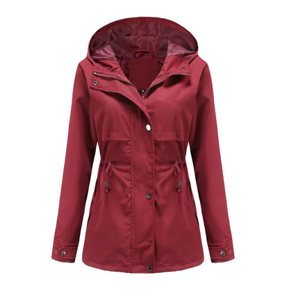 Madeline Manteau Imperméable Femme – Capuche Réglable, Léger & Résistant pour Pluie