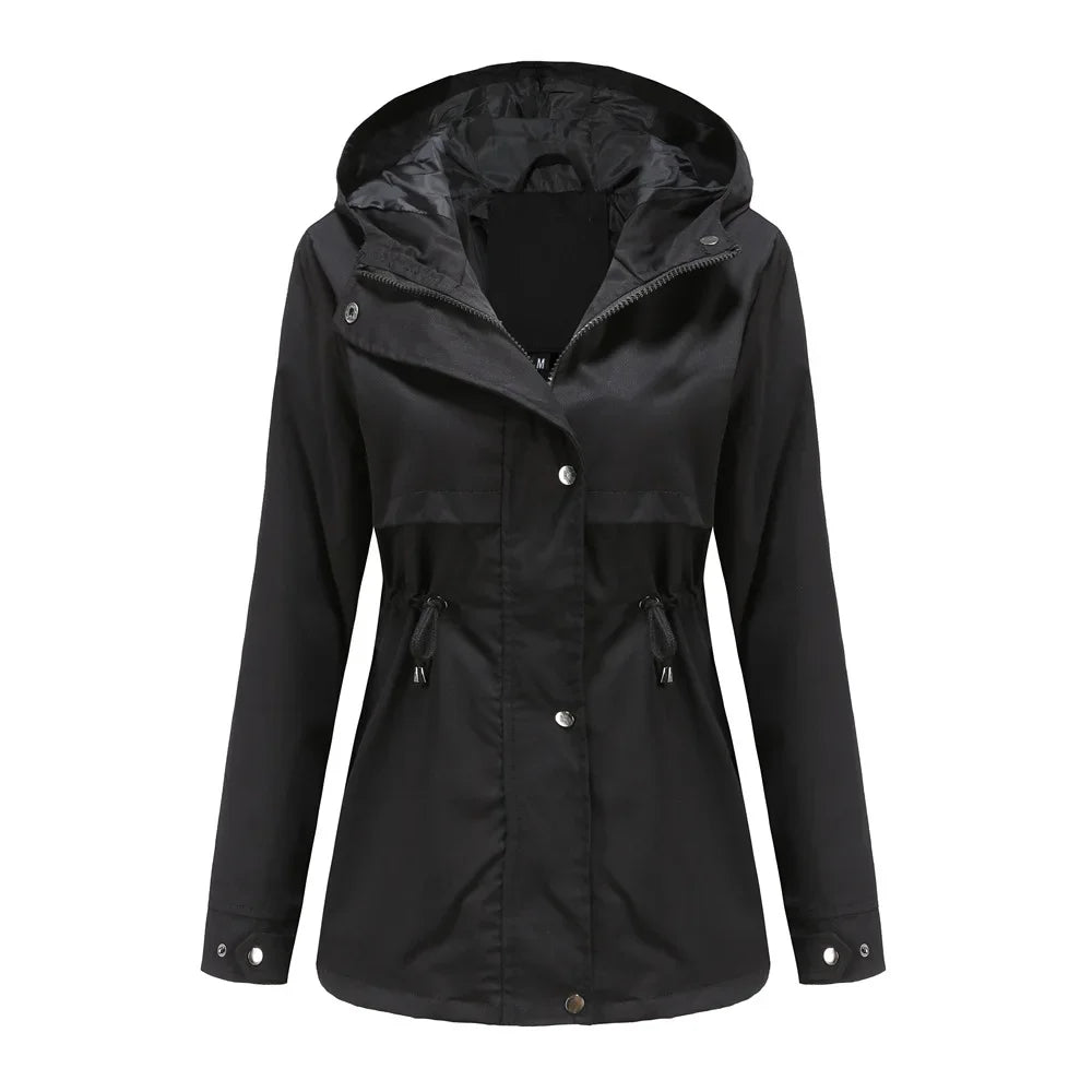 Madeline Manteau Imperméable Femme – Capuche Réglable, Léger & Résistant pour Pluie