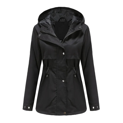 Madeline Manteau Imperméable Femme – Capuche Réglable, Léger & Résistant pour Pluie