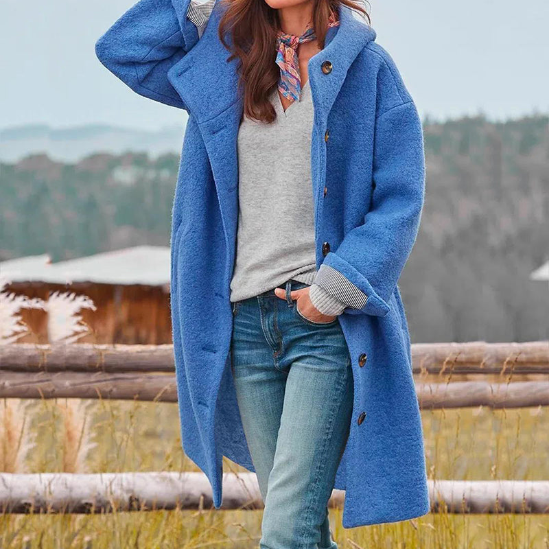 Hadley Women's Winter Coat – Warm Jacket with Elegant Hood & Feminine Cut