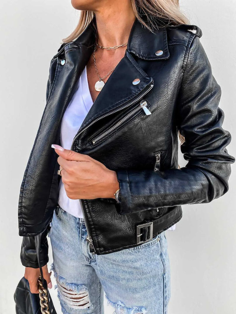 Maxine Women's Jacket – Elegant & Timeless Leather Jacket with a Chic Modern Style