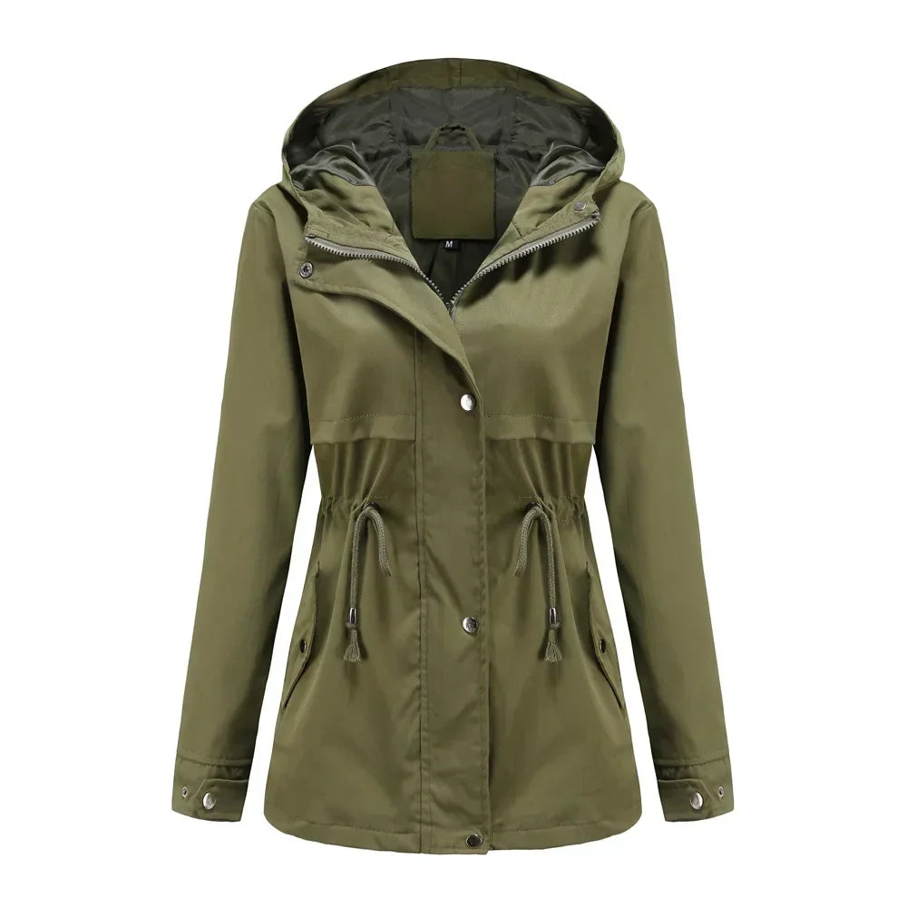Madeline Manteau Imperméable Femme – Capuche Réglable, Léger & Résistant pour Pluie