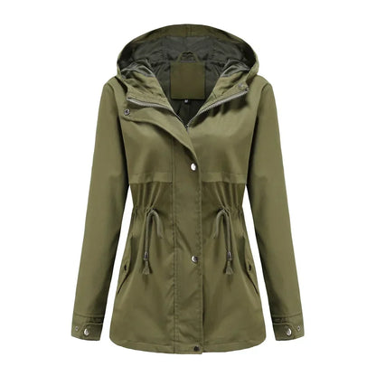 Madeline Manteau Imperméable Femme – Capuche Réglable, Léger & Résistant pour Pluie