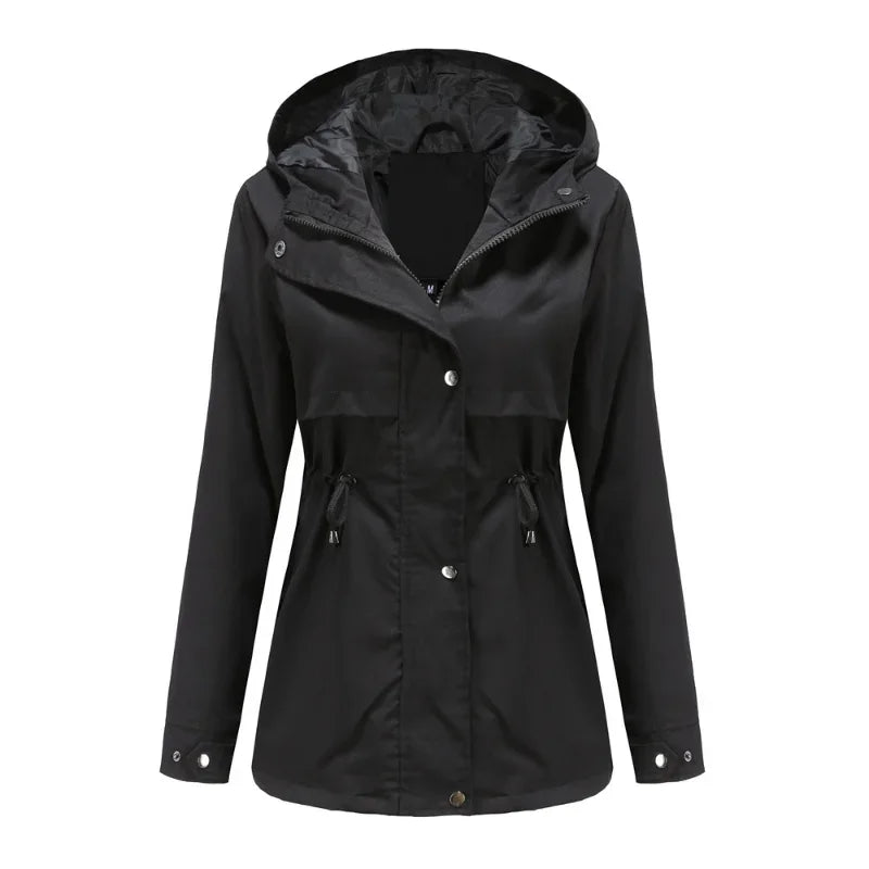 Madeline Manteau Imperméable Femme – Capuche Réglable, Léger & Résistant pour Pluie
