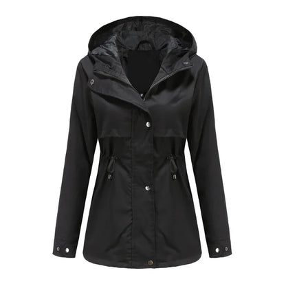 Madeline Manteau Imperméable Femme – Capuche Réglable, Léger & Résistant pour Pluie