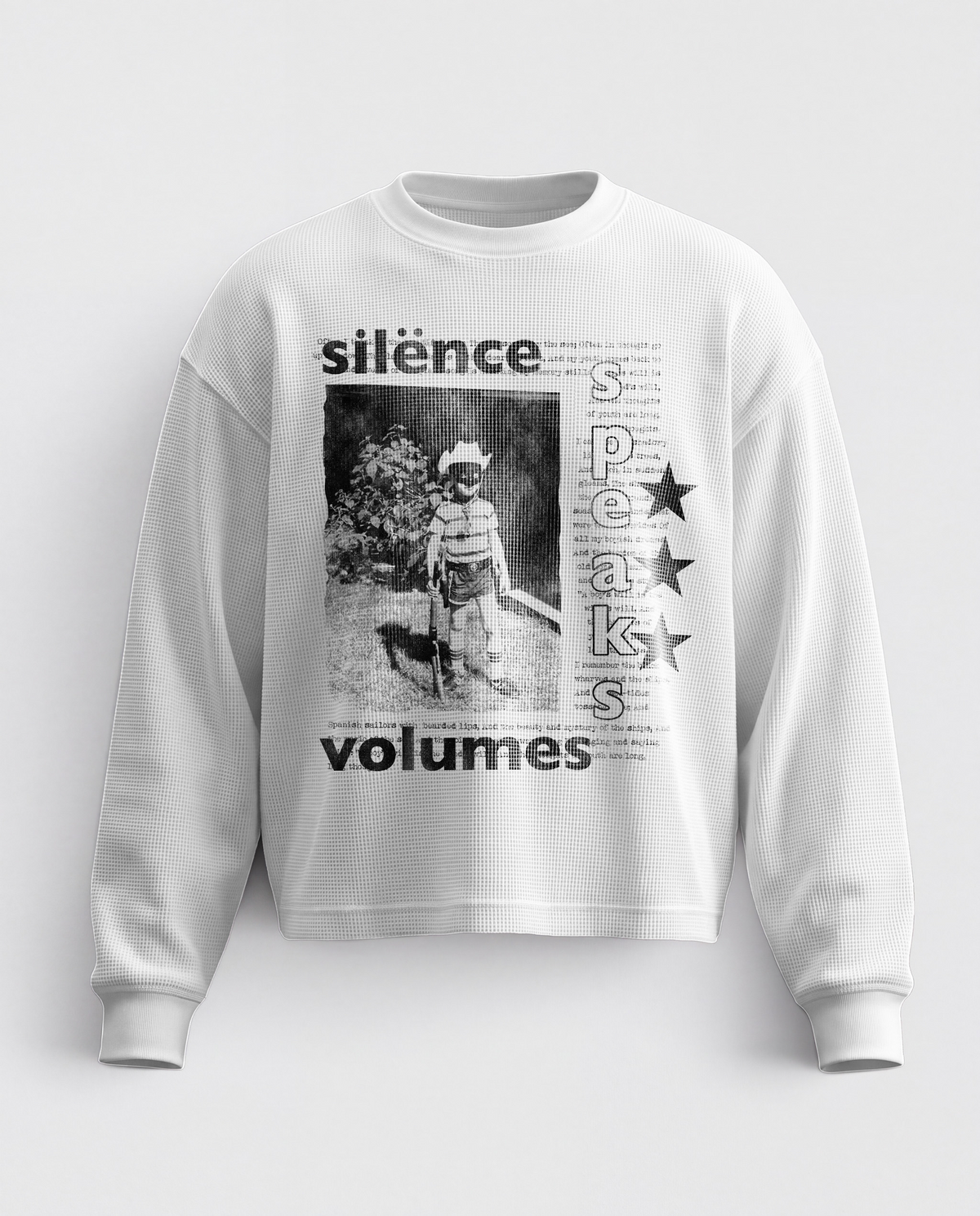 'SILENCE SPEAKS VOLUMES' HEAVYWEIGHT THERMAL
