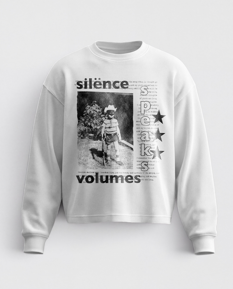 'SILENCE SPEAKS VOLUMES' HEAVYWEIGHT THERMAL