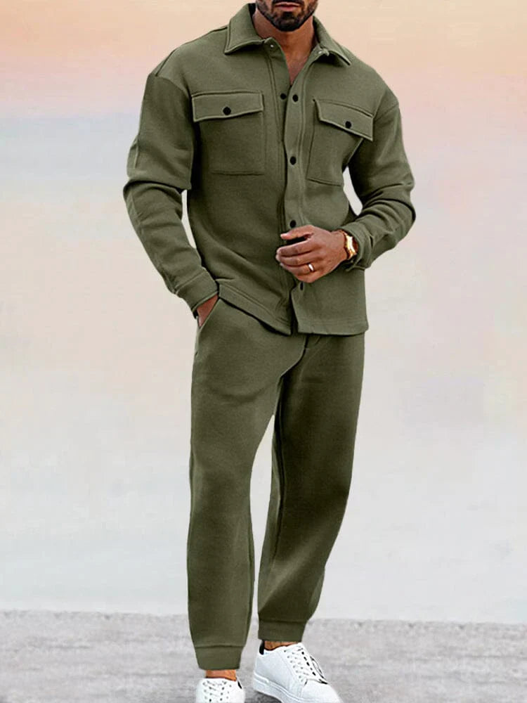 James Classic Men's Suit - Tailored Blazer & Matching Trousers for Business or Formal Events