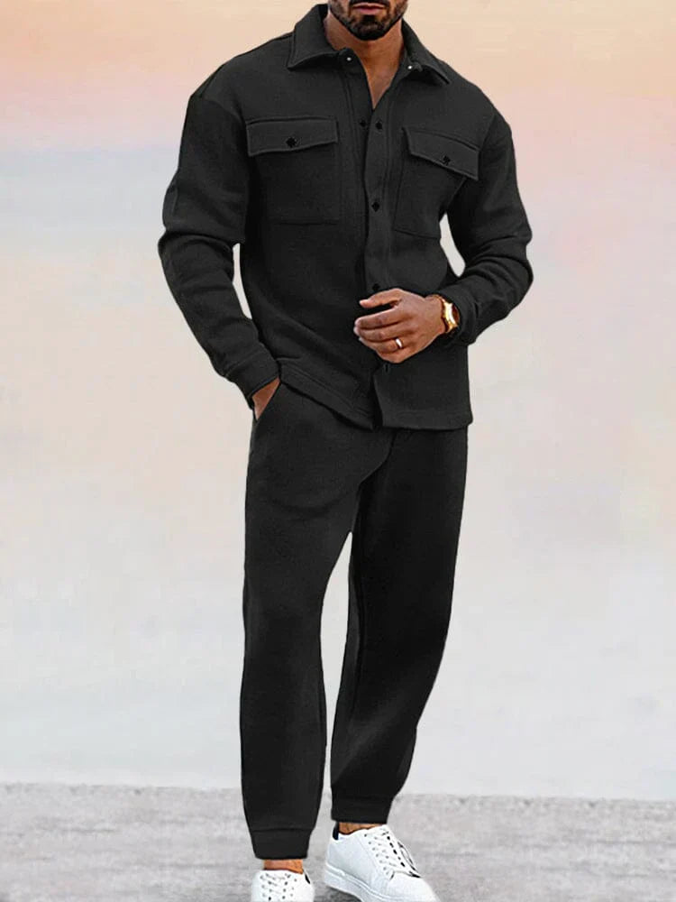 James Classic Men's Suit - Tailored Blazer & Matching Trousers for Business or Formal Events