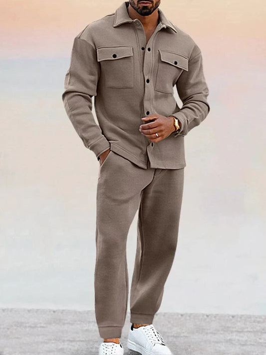 James Classic Men's Suit - Tailored Blazer & Matching Trousers for Business or Formal Events