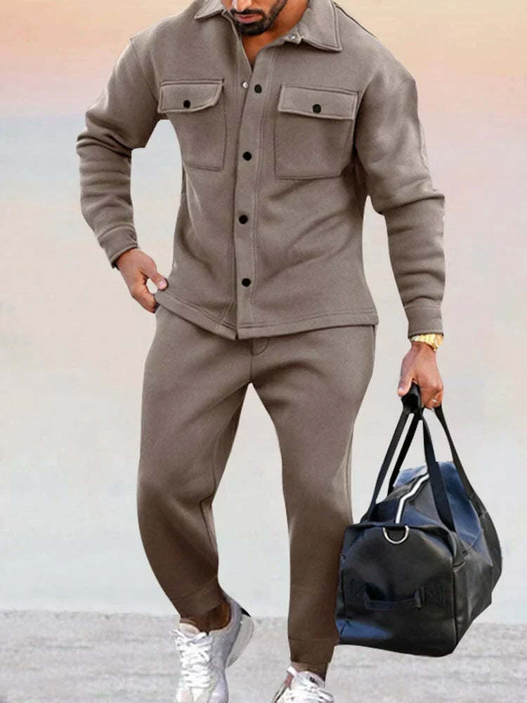 James Classic Men's Suit - Tailored Blazer & Matching Trousers for Business or Formal Events