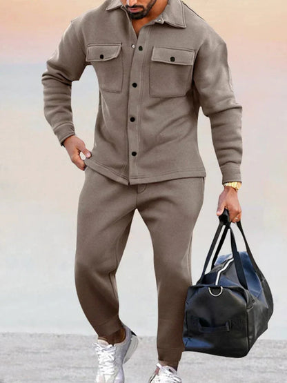 James Classic Men's Suit - Tailored Blazer & Matching Trousers for Business or Formal Events