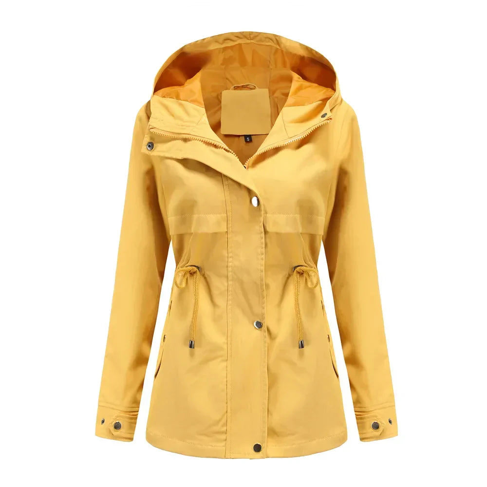Madeline Manteau Imperméable Femme – Capuche Réglable, Léger & Résistant pour Pluie