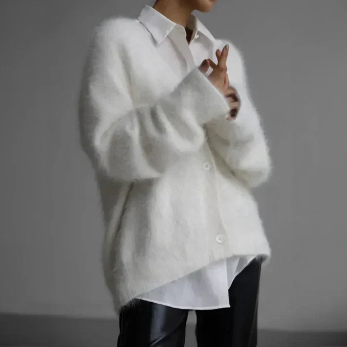 Ella Pull en Cachemire Femme – Cardigan Ample Élégant & Confort Doux Intemporel
