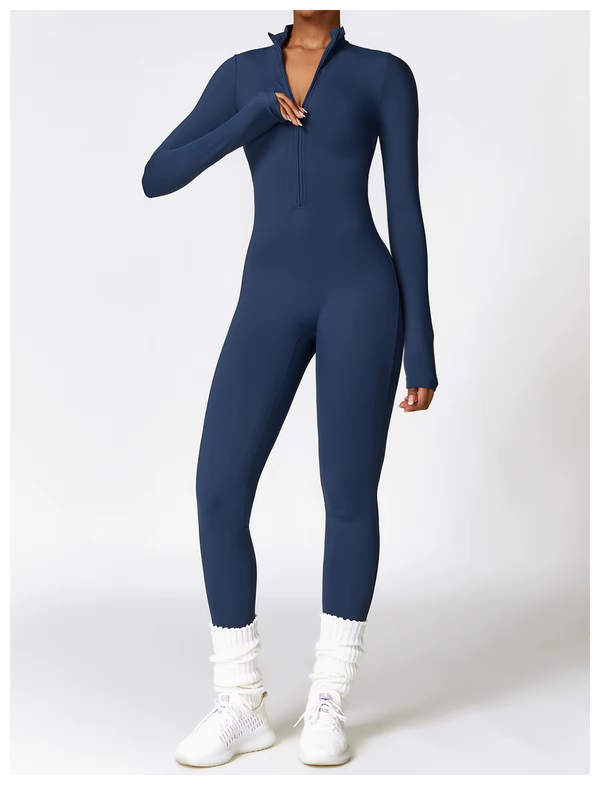 Winter Jumpsuit for Women Eya – Warm Fleece Jumpsuit with Stretch and Adjustable Collar