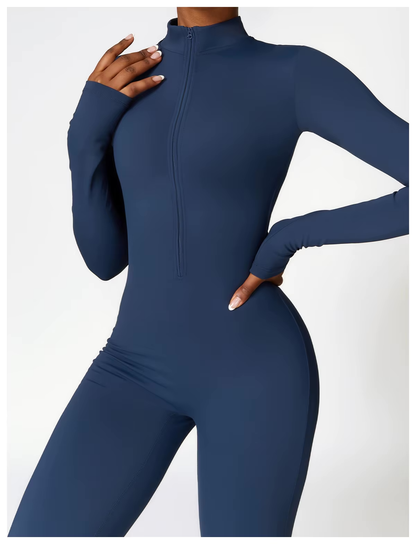 Winter Jumpsuit for Women Eya – Warm Fleece Jumpsuit with Stretch and Adjustable Collar