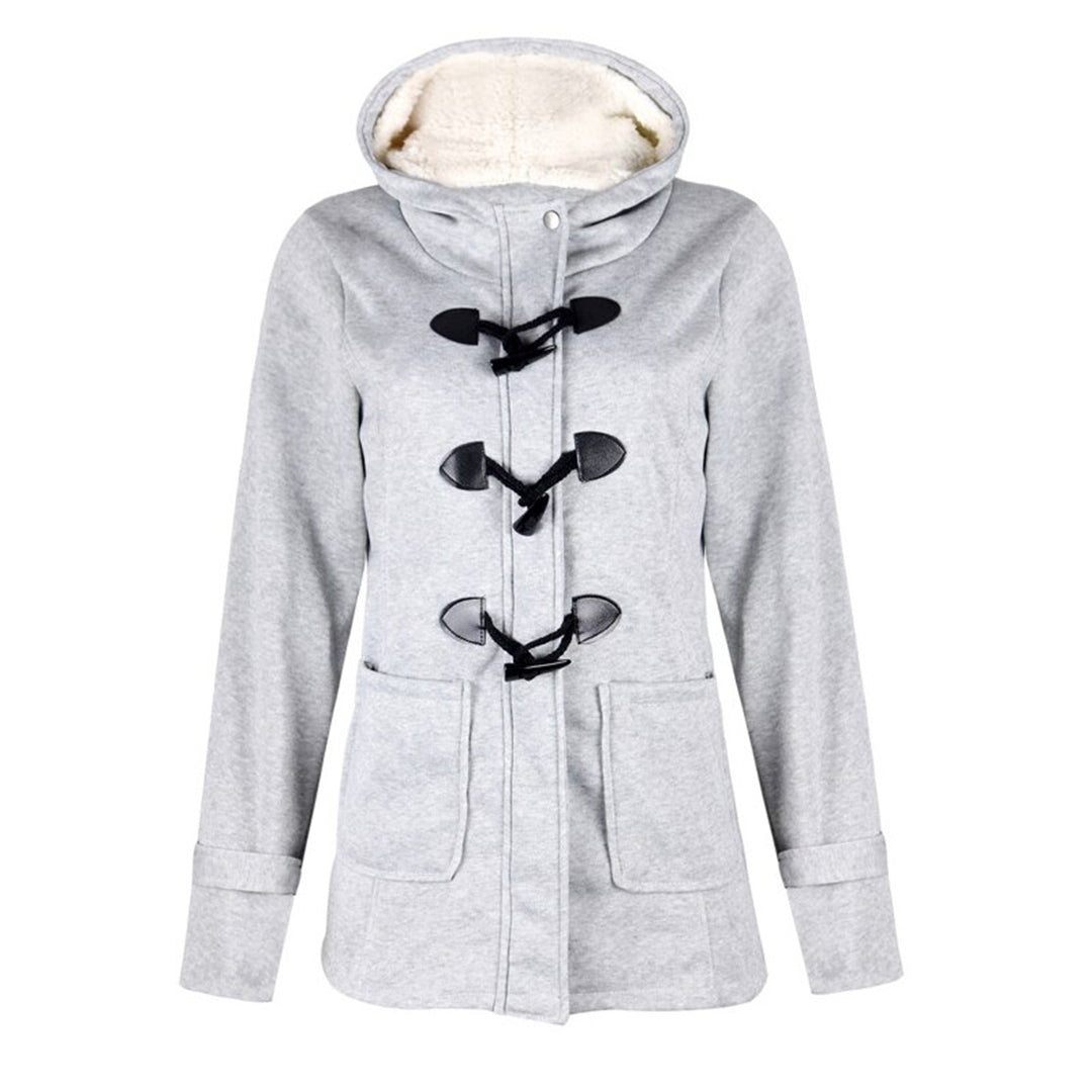 Katalina Manteau Femme Long Hiver – Élégant, Chaud avec Capuche Intégrée & Poches Pratiques