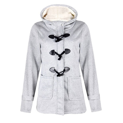 Katalina Manteau Femme Long Hiver – Élégant, Chaud avec Capuche Intégrée & Poches Pratiques