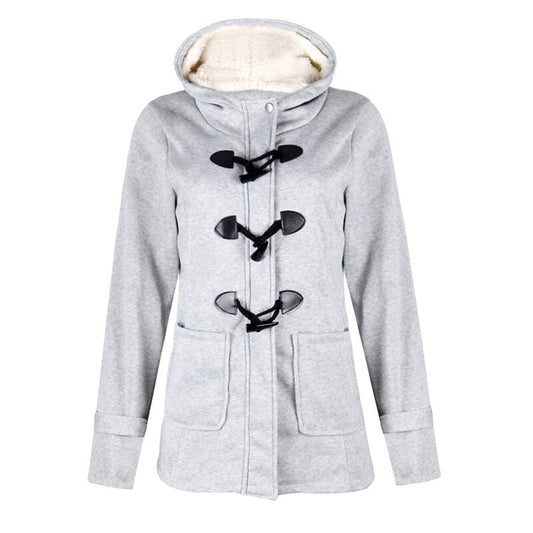 Katalina Manteau Femme Long Hiver – Élégant, Chaud avec Capuche Intégrée & Poches Pratiques