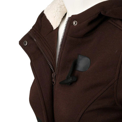 Katalina Manteau Femme Long Hiver – Élégant, Chaud avec Capuche Intégrée & Poches Pratiques