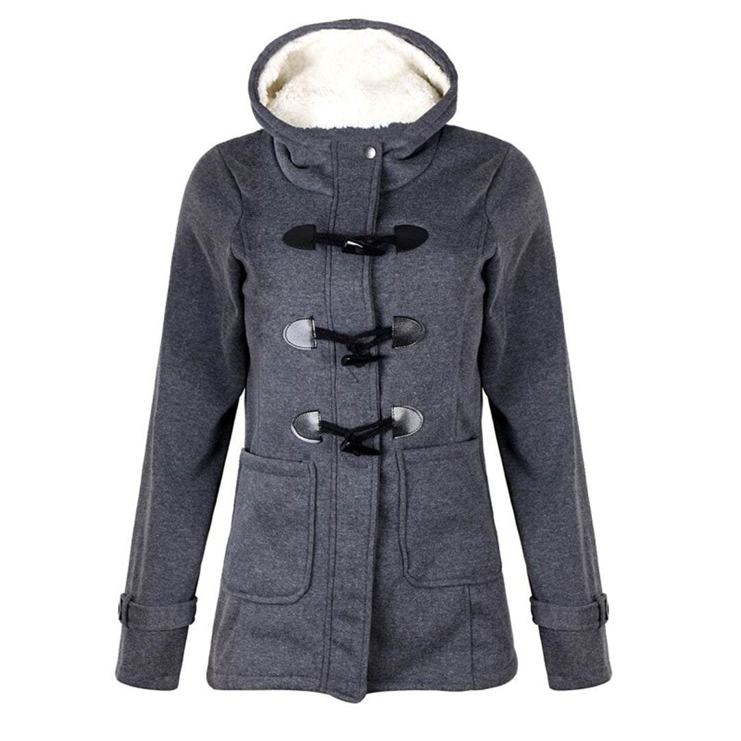 Katalina Manteau Femme Long Hiver – Élégant, Chaud avec Capuche Intégrée & Poches Pratiques