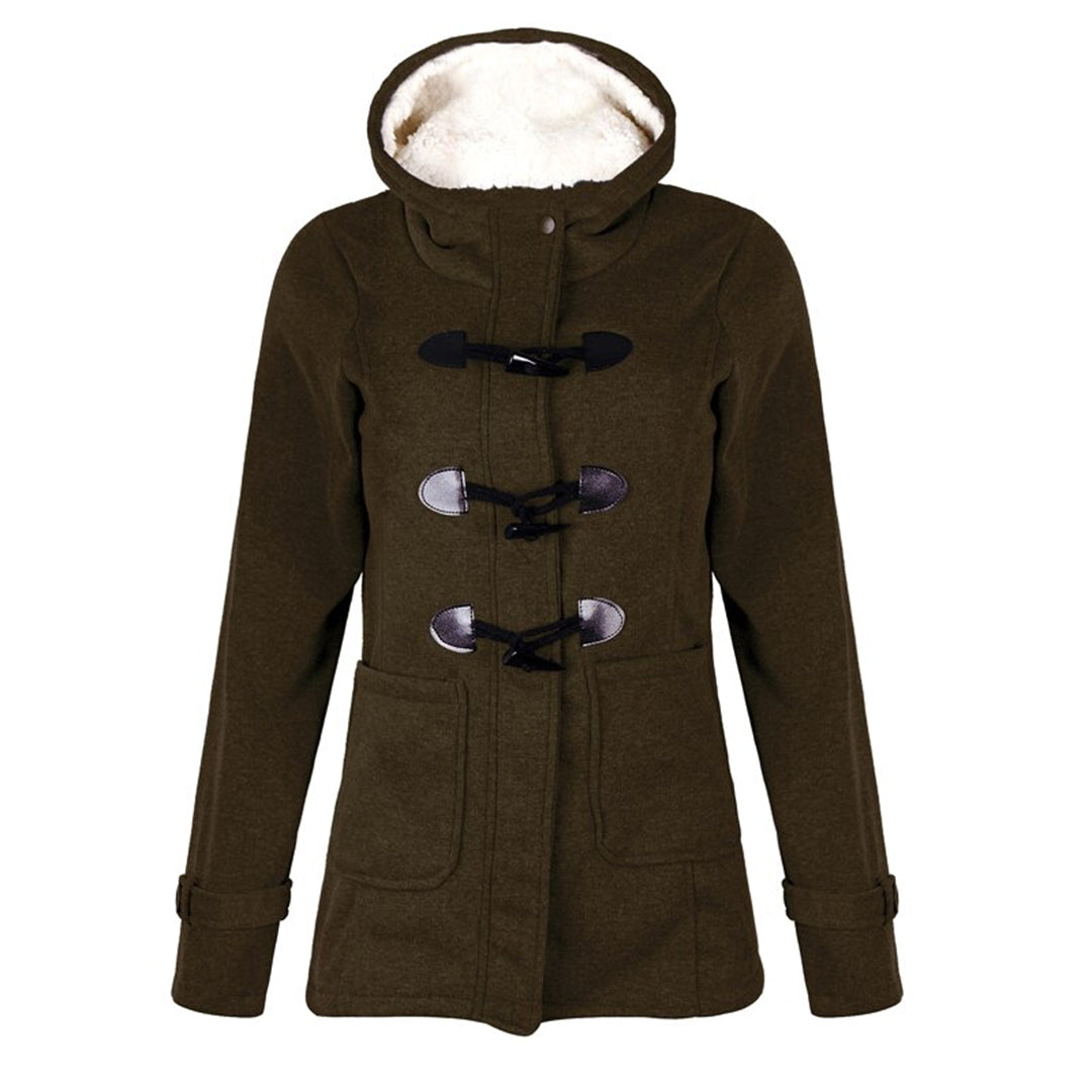 Katalina Manteau Femme Long Hiver – Élégant, Chaud avec Capuche Intégrée & Poches Pratiques