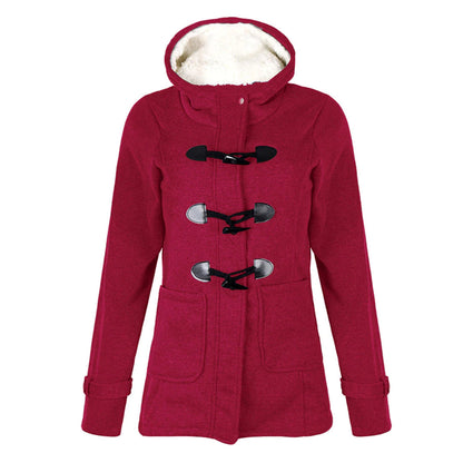 Katalina Manteau Femme Long Hiver – Élégant, Chaud avec Capuche Intégrée & Poches Pratiques