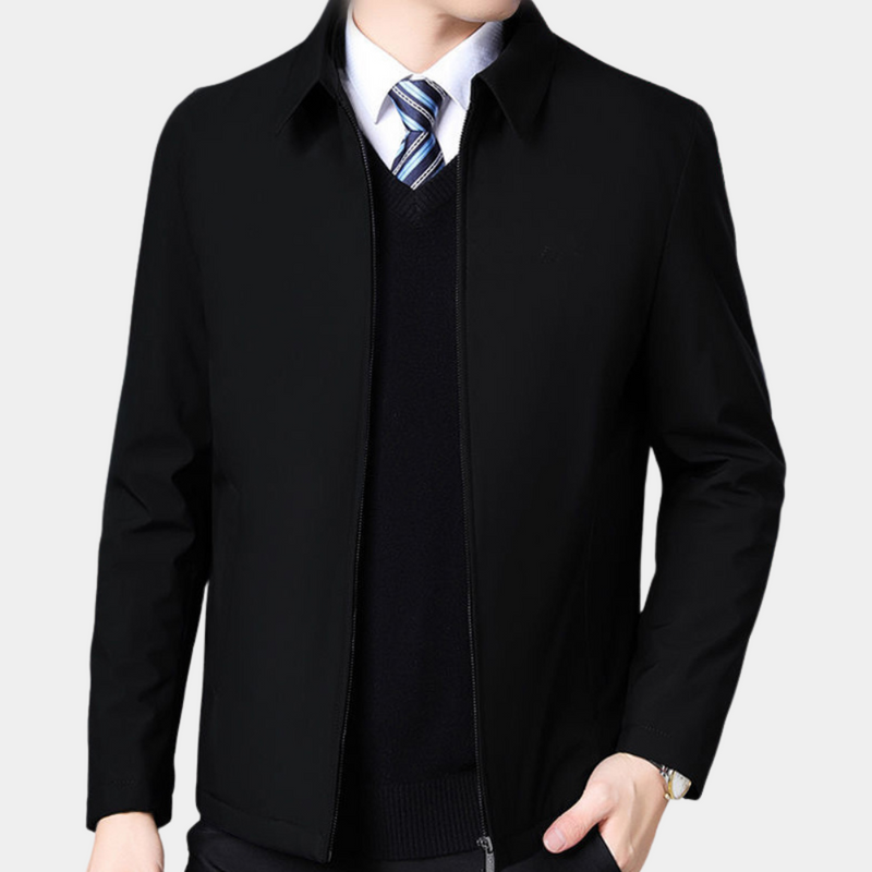 Casual men's jacket zip style