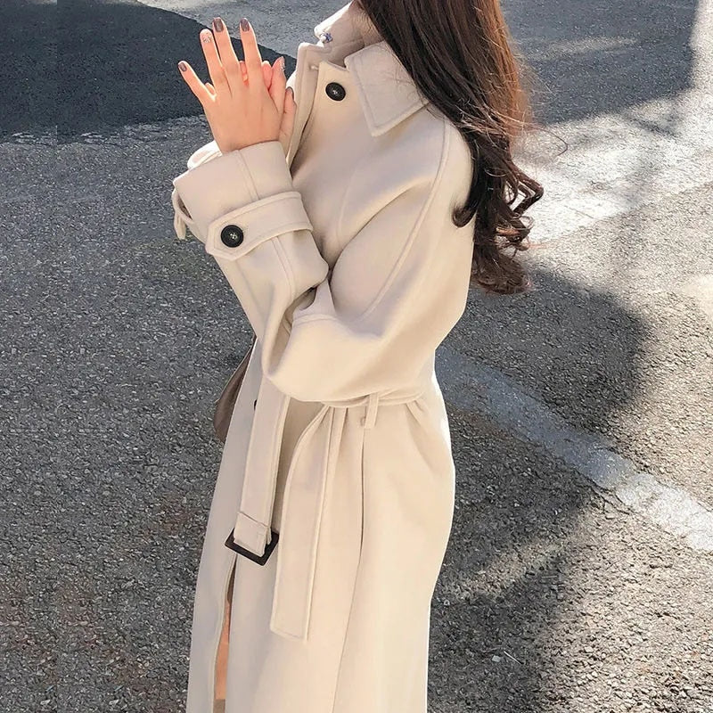 Rosemary Manteau Long Femme – Élégant, Confortable & Coupe Classique Automne-Hiver