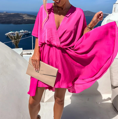 Romane Robe d’Été Femme – Coupe Élégante et Fluide avec Tissu Aérien & Design Intemporel