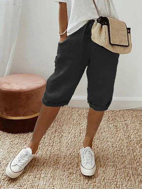 Kassandra Pantalon Femme Léger – Pantalon Fluide Taille Haute avec Coupe Aérienne et Confortable