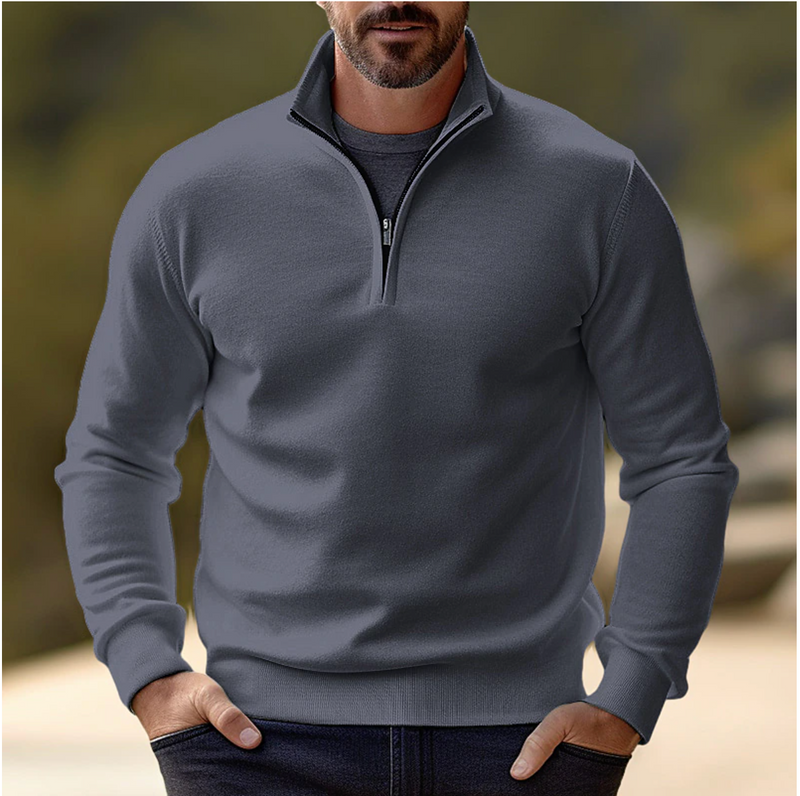 Shawn Men's Sweater – Elegant & Comfortable Half-Zip Sweater with Versatile Modern Style