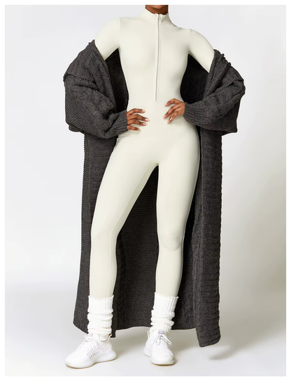 Winter Jumpsuit for Women Eya – Warm Fleece Jumpsuit with Stretch and Adjustable Collar