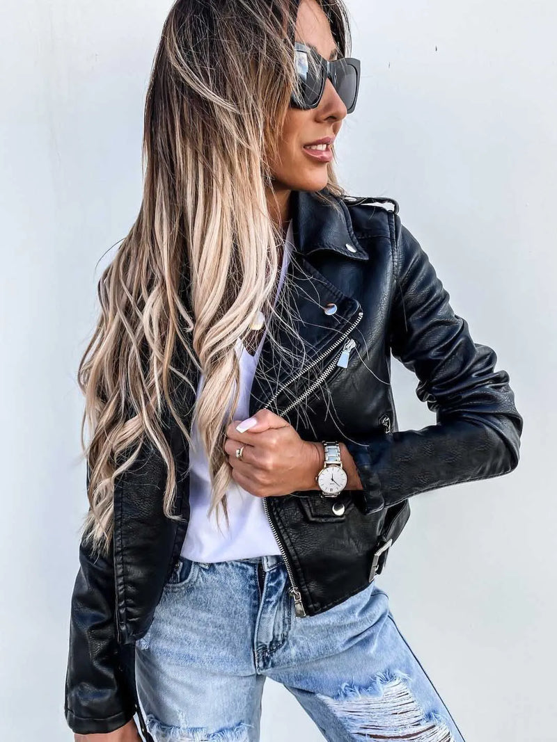 Maxine Women's Jacket – Elegant & Timeless Leather Jacket with a Chic Modern Style