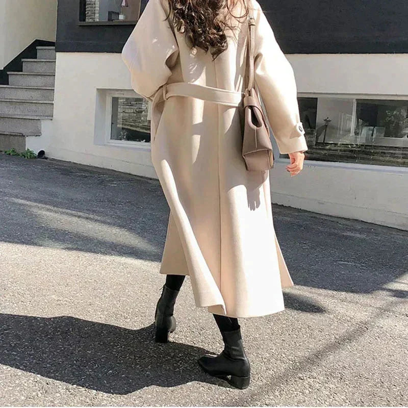 Rosemary Manteau Long Femme – Élégant, Confortable & Coupe Classique Automne-Hiver