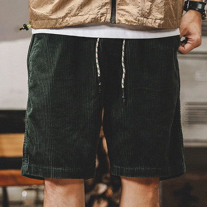 Short en Velours Homme Keith – Short d’Été Réglable en Coton Doux avec Coupe Confortable