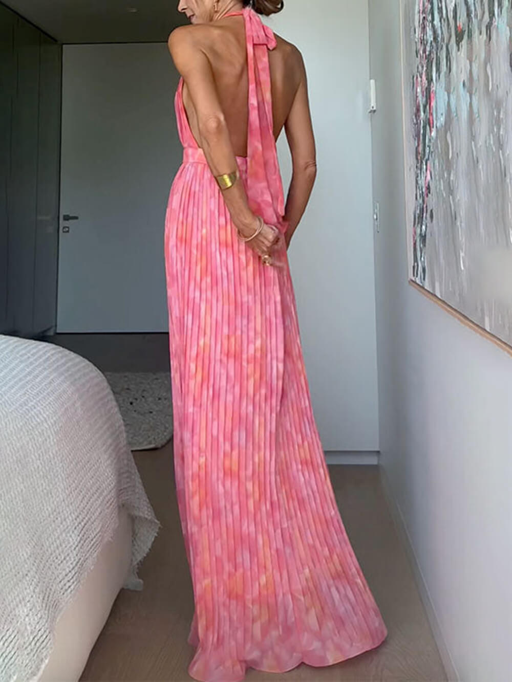 Serenelya Robe de Soirée Femme – Robe Longue Dos Nu Élégante & Chic pour Occasions Spéciales