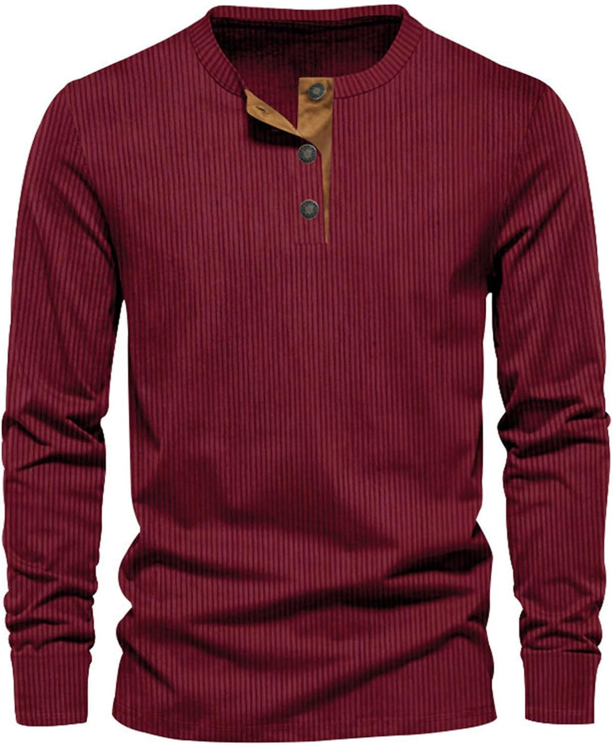 Men's ribbed T-shirt in a comfortable fitted style