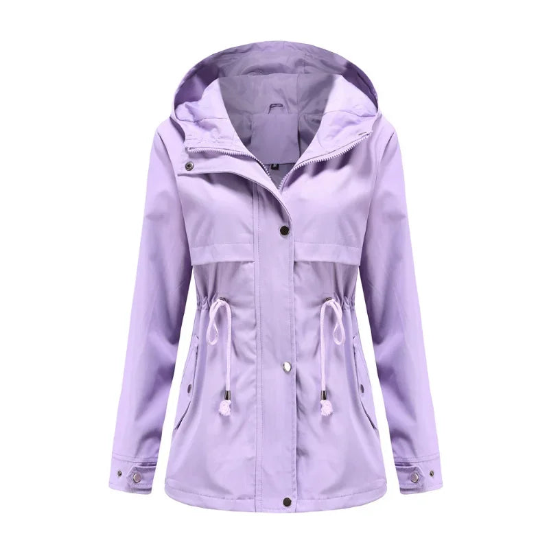 Madeline Manteau Imperméable Femme – Capuche Réglable, Léger & Résistant pour Pluie