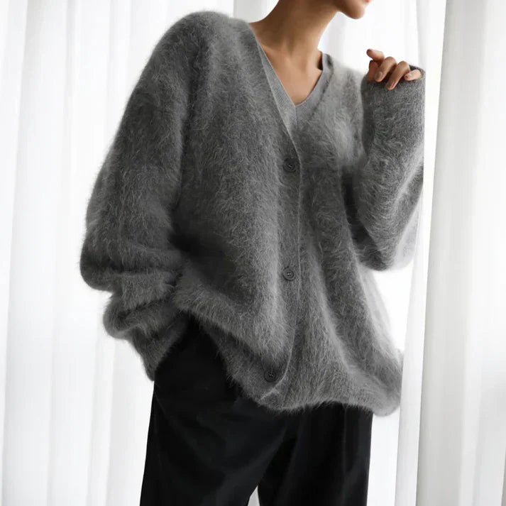Ella Pull en Cachemire Femme – Cardigan Ample Élégant & Confort Doux Intemporel