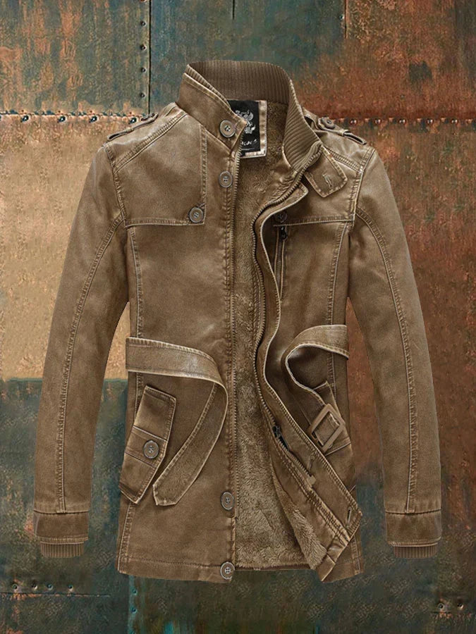 Shon Retro Leather Jacket