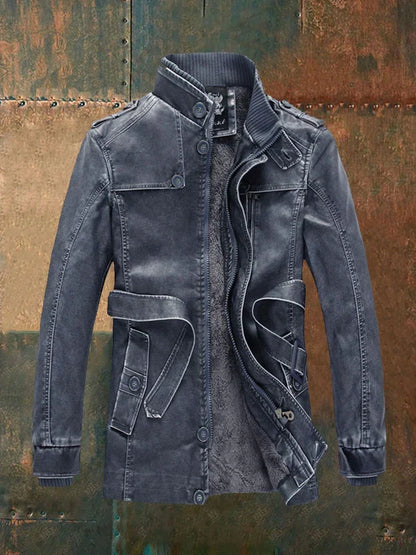 Shon Lined Leather Jacket