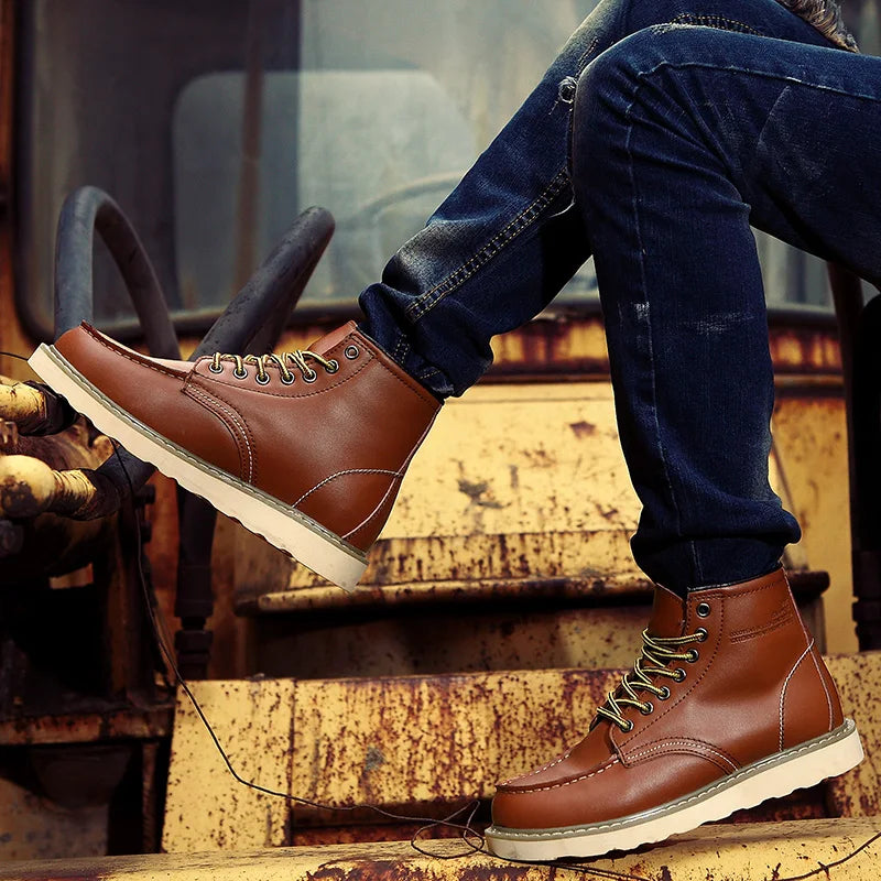 Tyler Bottes Homme Hiver Vintage – Chaudes, Confortables & Semelle Rembourrée